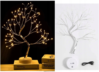 VIANOČNÉ SVIETIDLÁ NOČNÁ LAMPA DEKRATÍVNY STROMČEK NOČNÁ LAMPA 108LED XXL 50cm